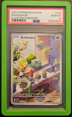 ⭐ PSA 10 Bulbasaur Rare 143/142 ⭐ Stellar Crown Pokemon - Image 1
