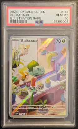 ⭐ PSA 10 Bulbasaur Rare 143/142 ⭐ Stellar Crown Pokemon - Image 3