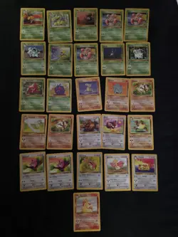 Pokemon Jungle Set Lot Of 26, LP/MP, Vintage Some Repeated - Image 1