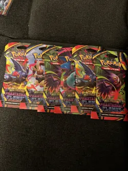 Pokemon Phantasmal Flames Sleeved Booster Pack Lot Of 6 Factory Sealed - Image 3