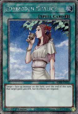 Forbidden Chalice - Platinum Secret Rare 1st Edition RA04-EN137 - NM - YuGiOh - Image 1