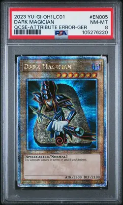 2023 YU-GI-OH! LC01-LEGEND COLL: 25TH ANV ED #EN005 DARK MAGICIAN PSA 8 - Image 1