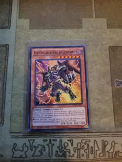 YUGIOH RED-EYES ARCHFIEND OF LIGHTNING LDK2-ENJ03 COMMON 1ST ED NM 1996 - Image 1