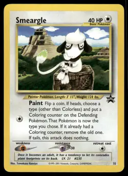 Pokemon Cards Smeargle 32 Wizards Black Star Promos Promo *eBay Live* - Image 1