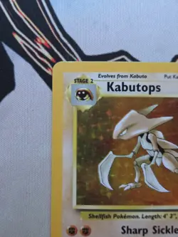 Pokemon TCG Kabutops Holo Rare Unlimited Card 9/62 Fossil LP - Image 3