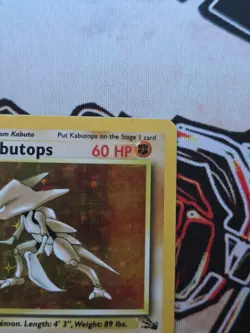 Pokemon TCG Kabutops Holo Rare Unlimited Card 9/62 Fossil LP - Image 4