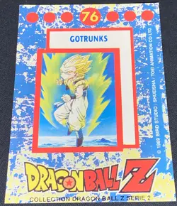 Dragon Ball Z DBZ 1989 Trading Card Bird Studio Series 2 Holo Prism #76 Gotrunks - Image 3