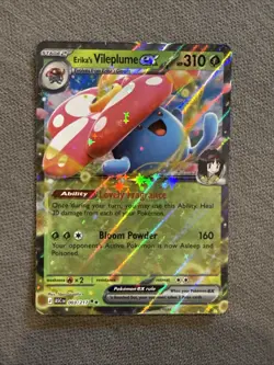Pokemon TCG Erika’s Vileplume Ex Ascended Heroes 003/217 NM Double Rare Card - Image 1