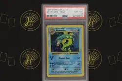 Gyarados Shadowless 6/102 Base Set Holo WOTC 1999 Pokemon Card Error NM-MT PSA 8 - Image 1