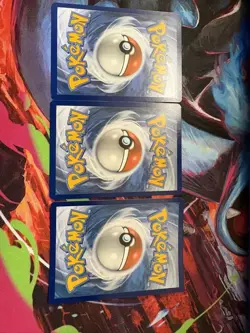 Pokemon Pikachu Card Lot Pokemon GO 2022 English 3 Cards Foil Regular - Image 2