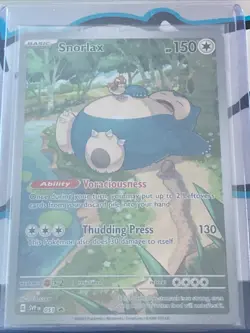 Sleeping Snorlax 051 Sv: Scarlet & Violet Promo Cards Holo 🔥 👀 - Image 1