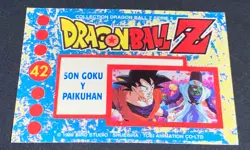 Dragon Ball Z DBZ 1989 Trading Card Series 2 Holo Prism #42 Son Goku Y Paikuhan - Image 3