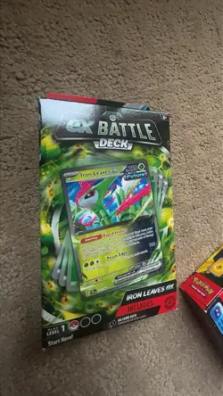 POKEMON TCG IRON LEAVES EX BATTLE DECK FACTORY SEALED (60 cards) - Image 1