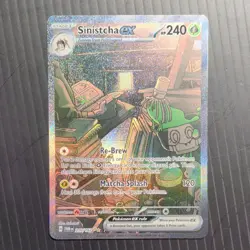 Pokemon Sinistcha ex 210/167 TwM Ultra Rare Full Art EX Holo Card 240 HP - Image 1