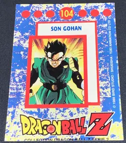 Dragon Ball Z DBZ 1989 Trading Card Bird Studio Series 2 Holo #104 Son Gohan - Image 3