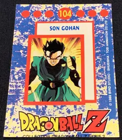 Dragon Ball Z DBZ 1989 Trading Card Bird Studio Series 2 Holo #104 Son Gohan - Image 4