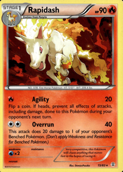 Rapidash - Generations Set 20th Anniversary - Pokemon Card - 15/83 - Image 1
