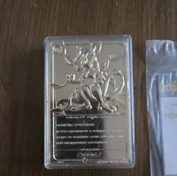 1999 Burger King Limited Edition Pokemon Trading Card 23K Gold Plated Mewtwo - Image 5