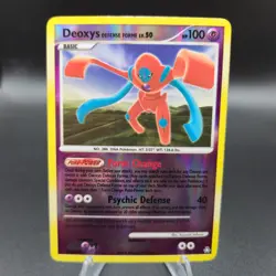 Deoxys Defense Forme 25/146 Pokemon Card - Legends Awakened: Reverse Holo - LP - Image 1