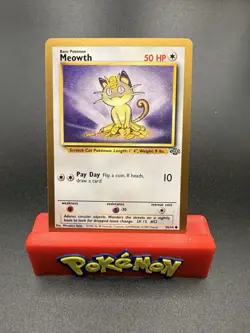 Meowth - 56/64 - Jungle Set - Gold Border US Promo - Pokemon Card NM/LP - Image 1