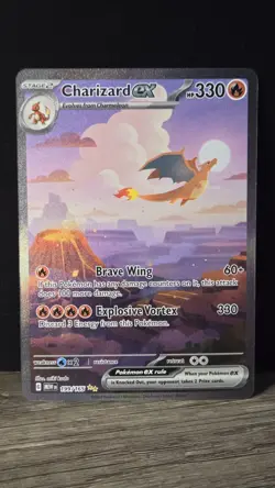 Pokemon TCG Charizard EX Scarlet & Violet 151 Card 199/165 NM/M - Image 1