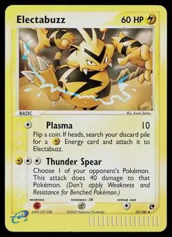 Pokemon Card - Electabuzz Sandstorm 35/100 Uncommon Reverse Holo - Image 1