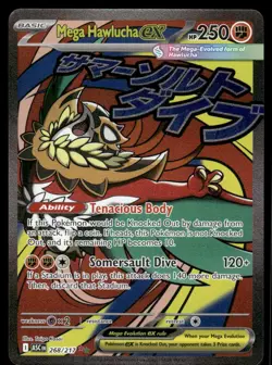 Pokemon Cards Mega Hawlucha ex 268/217 Ascended Heroes Mega Attack *eBay Live* - Image 1