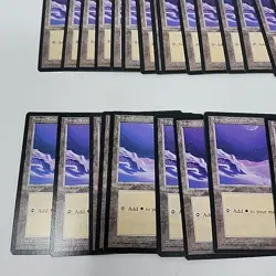 Lot of 28 Ice Age Magic The Gathering MTG Snow Covered Plains Land Cards NM/M - Image 3
