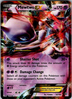 Mewtwo EX (62) - 62/162 - XY - BREAKthrough - Ultra Rare UR - Pokemon TCG Card - Image 1