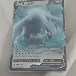 Pokemon Lugia V 138/195 Ultra Rare Holo Sword & Shield Silver Tempest Card - Image 1