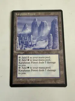 MTG Karplusan Forest Ice Age Lightly Played - Image 1