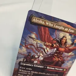 Alesha, Who Laughs At Fate MTG FDN NM Near Mint Non Foil Borderless Fast Ship - Image 2