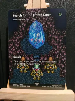 Search for the Frozen Esper / Nature's Claim - Final Fantasy - NM (see pics) MTG - Image 1