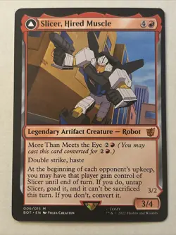 Slicer, Hired Muscle *Non-Foil* BOT 6 Mtg Mythic NM - Image 1