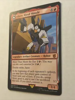 Slicer, Hired Muscle *Non-Foil* BOT 6 Mtg Mythic NM - Image 2