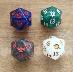 MTG Oversized D20 Spin Down Dice - Magic the Gathering - Various Sets - Image 1