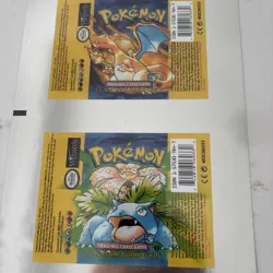 Pokemon 1st Edition Base Set Booster Pack Uncut Foil Sheet First Edition - Image 2