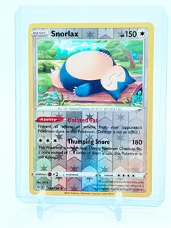 Snorlax #143 Holo Rare Reverse Holo 143/196 Pokemon TCG Lost Origin NM - Image 1