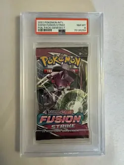 2021 Pokemon - Sword & Shield Fusion Strike Sealed Pack Genesect - PSA 8 NM-MT! - Image 1