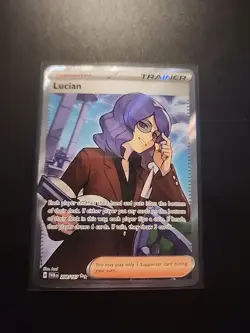 Lucian Trainer Full Art Ultra Rare Pokemon 208/167 Twilight Masquerade TCG - Image 1