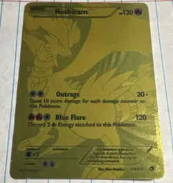 Pokemon TCG Reshiram Full Art Holo Secret Rare Legendary Treasures 114/113 HP13… - Image 1