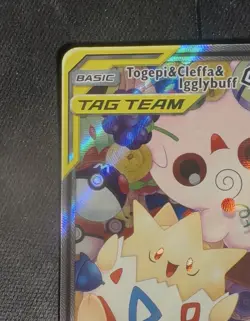 Pokemon Togepi & Cleffa & Igglybuff GX TAG TEAM Alternate Art Promo Holo 143A - Image 5