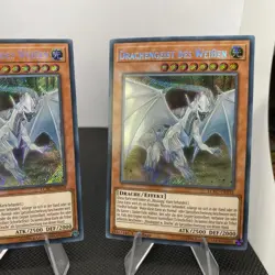 Yugioh Drachengeist Des Weißen LCKC-DE018 1. Auflage Secret Rare Playset - Image 4