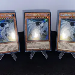 Yugioh Drachengeist Des Weißen LCKC-DE018 1. Auflage Secret Rare Playset - Image 5