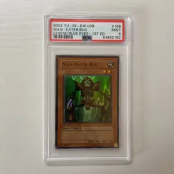 Yu-GI-Oh! - PSA 9 1st Edition LOB-108 Man-Eater Bug - North American Print - Image 1