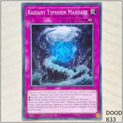 Radiant Typhoon Mandate - DOOD-EN076 - Common 1st Edition Yugioh - Image 1