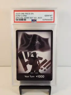2025 One Piece Promos Don! Card Set Volume 2 -Ace- Special Don PSA Gem 10 POP 48 - Image 1