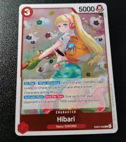 One Piece CCG Hibari Heroine's Edition Rare Foil Card EB03-008 NM - Image 1