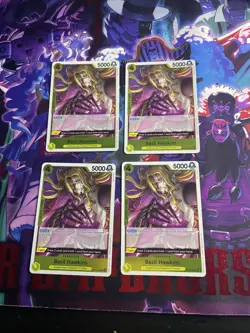 One Piece TCG Cards - (Playset) - 4x OP10-109 - Basil Hawkins - Rare - Eng - Image 1