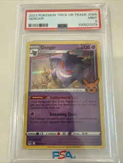 2023 Pokemon Trick or Trade Gengar Holo Card #066 PSA 9 - Image 1